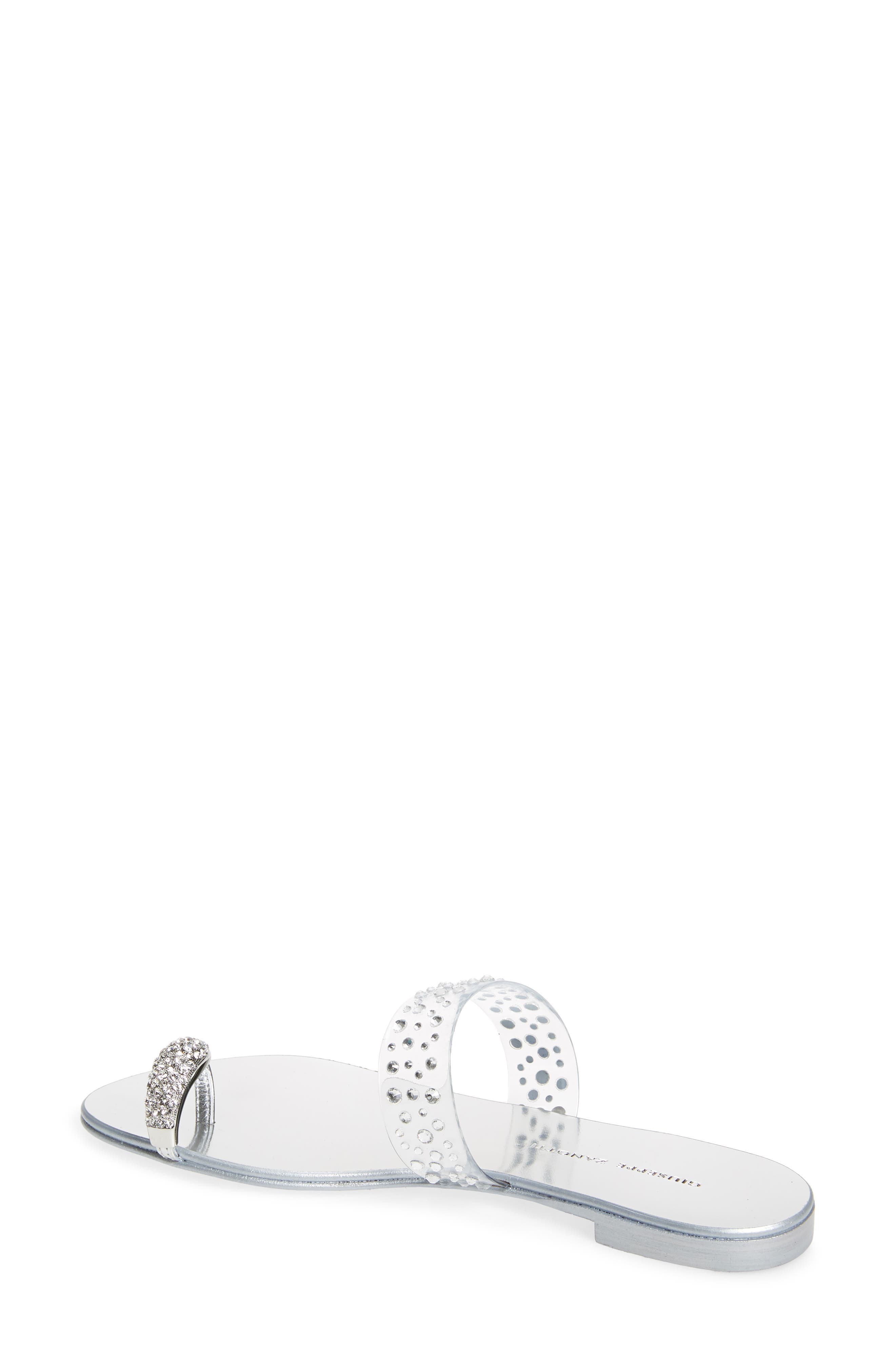 Giuseppe Zanotti Crystal Embellished Toe Strap Slide Sandal, Alternate, color, 