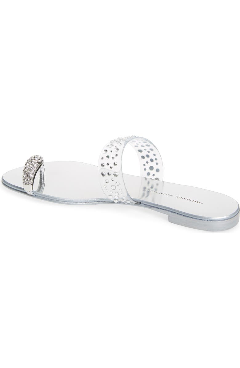 Giuseppe Zanotti Crystal Embellished Toe Strap Slide Sandal, Alternate, color,
