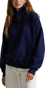 Polo Ralph Lauren Rib Trim Mock Neck Pullover