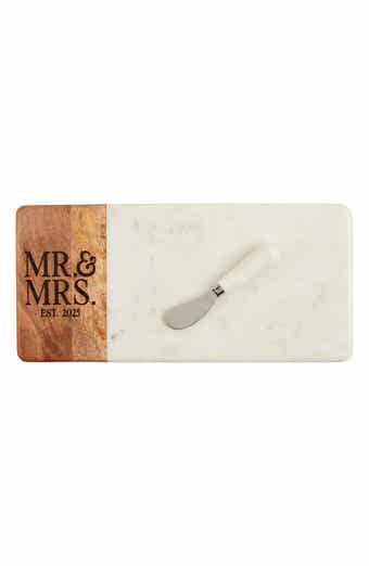 Mr. & Mrs. Est. 2025 Marble Cheese Board