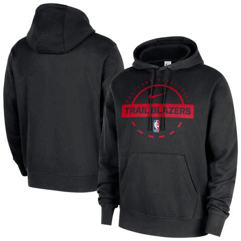 Men's Nike Black Portland Trail Blazers 2025/26 Authentic Practice Club Pullover Hoodie