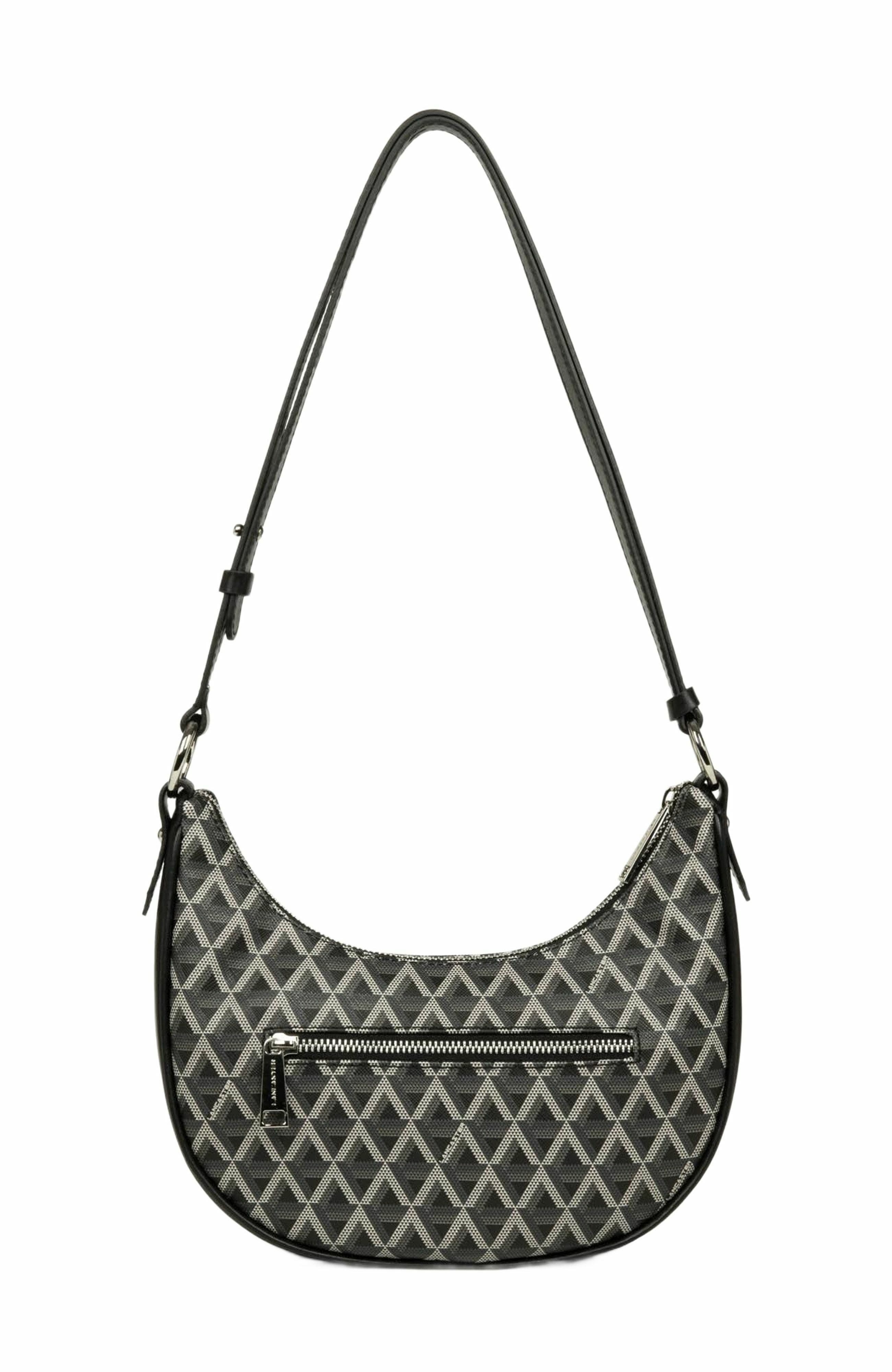 Lancaster Zipped Hobo Bag Ikon IT, Alternate, color, Noir