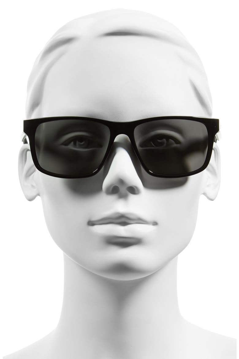 'Cruiser' 59mm Sunglasses, Alternate, color, BLACK