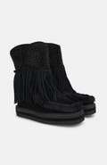 Alma en Pena Fur Fringed Bootie