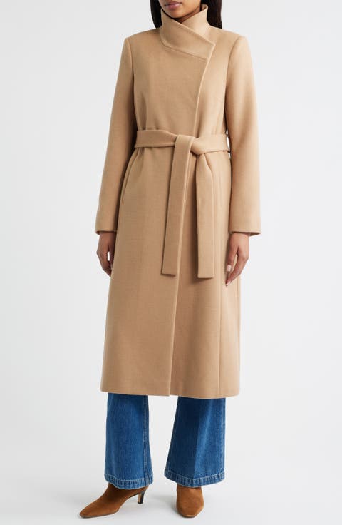 Stand Collar Wrap Coat
