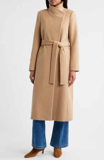 Sam Edelman Stand Collar Wrap Coat
