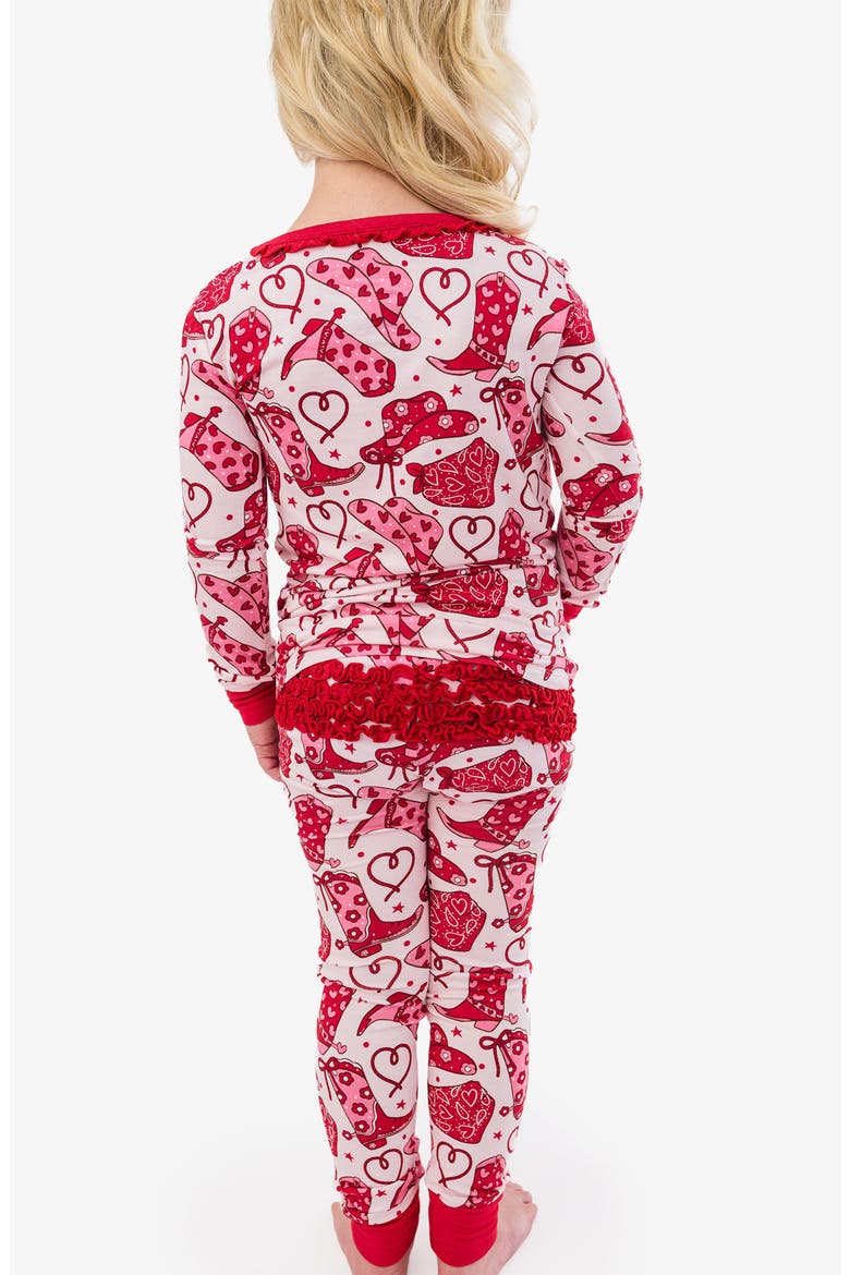 Kids' Lasso Love Two-Piece Pajamas, Alternate, color, PINK