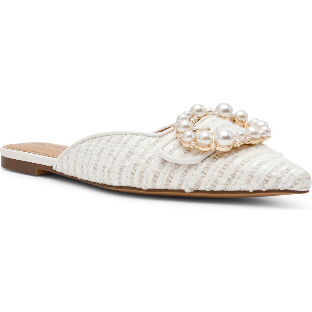 Steve Madden Ira Pointed Toe Mule In White