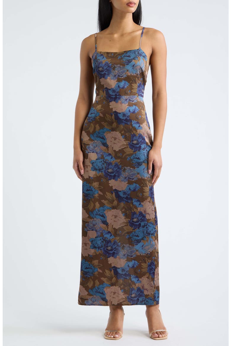 Austin Floral Maxi Dress, Main, color, NAVY FLORAL