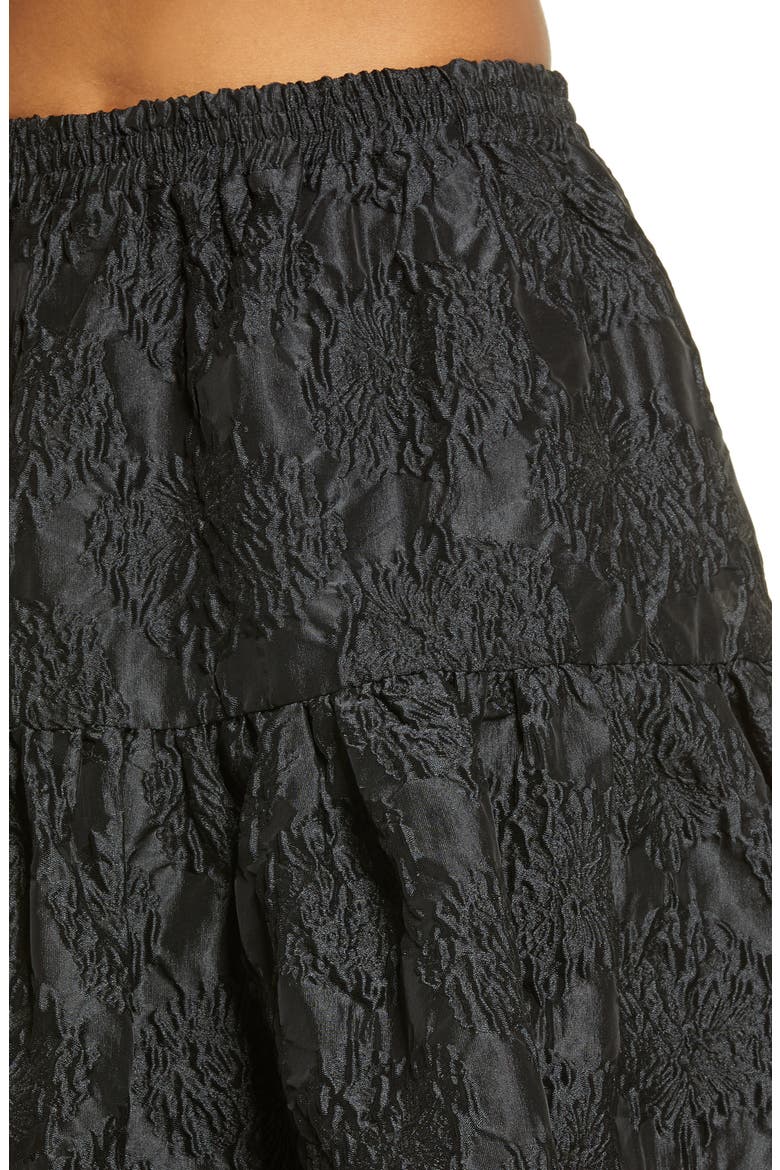 Demi Floral Jacquard Skirt, Alternate, color, BLACK