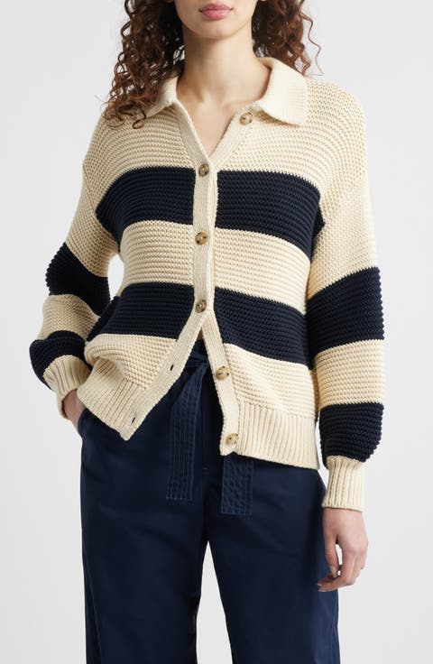 Stripe Knit Cardigan