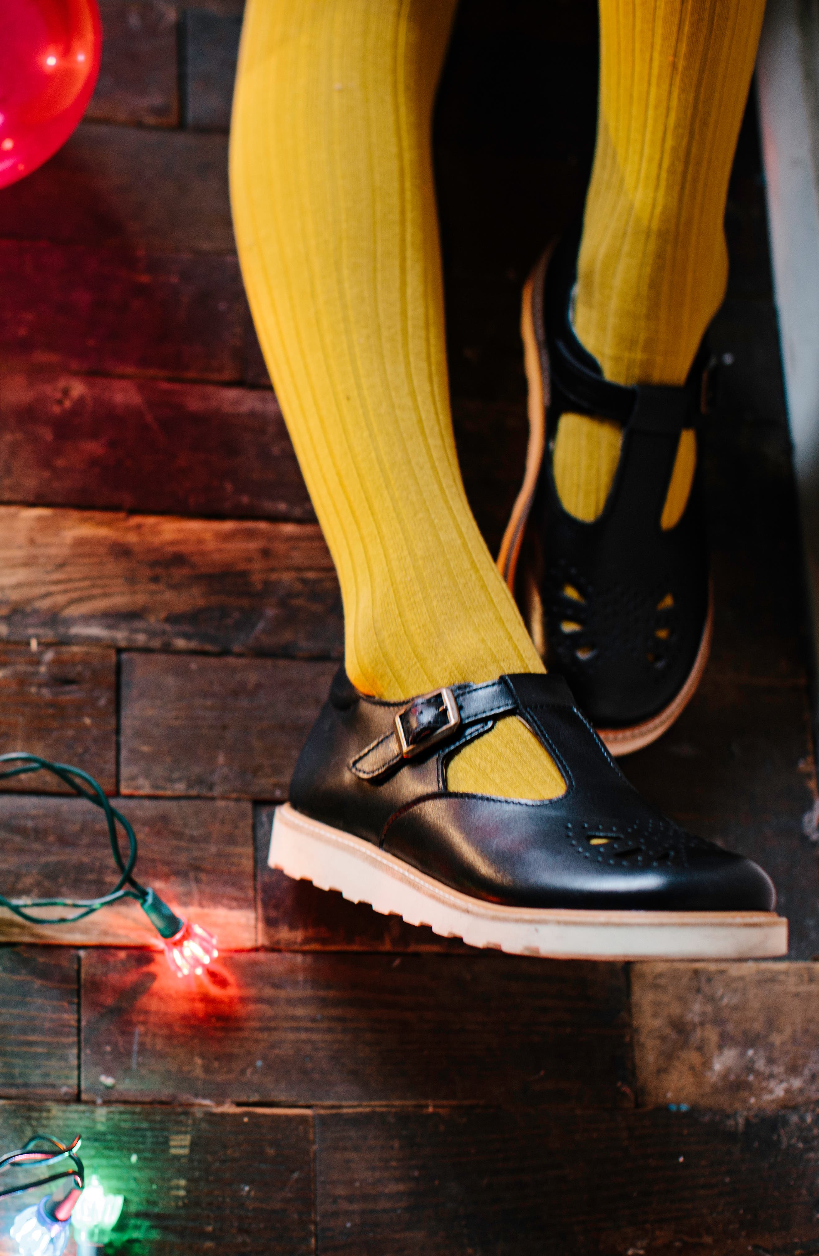 Young Soles Rosie Kids T-Bar Shoe, Alternate, color, Black