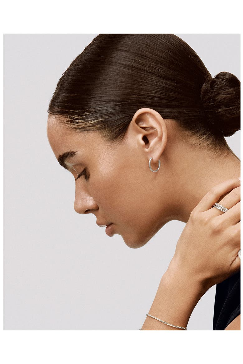 MV Siren™ Muse Small Hoops, Alternate, color, STERLING SILVER