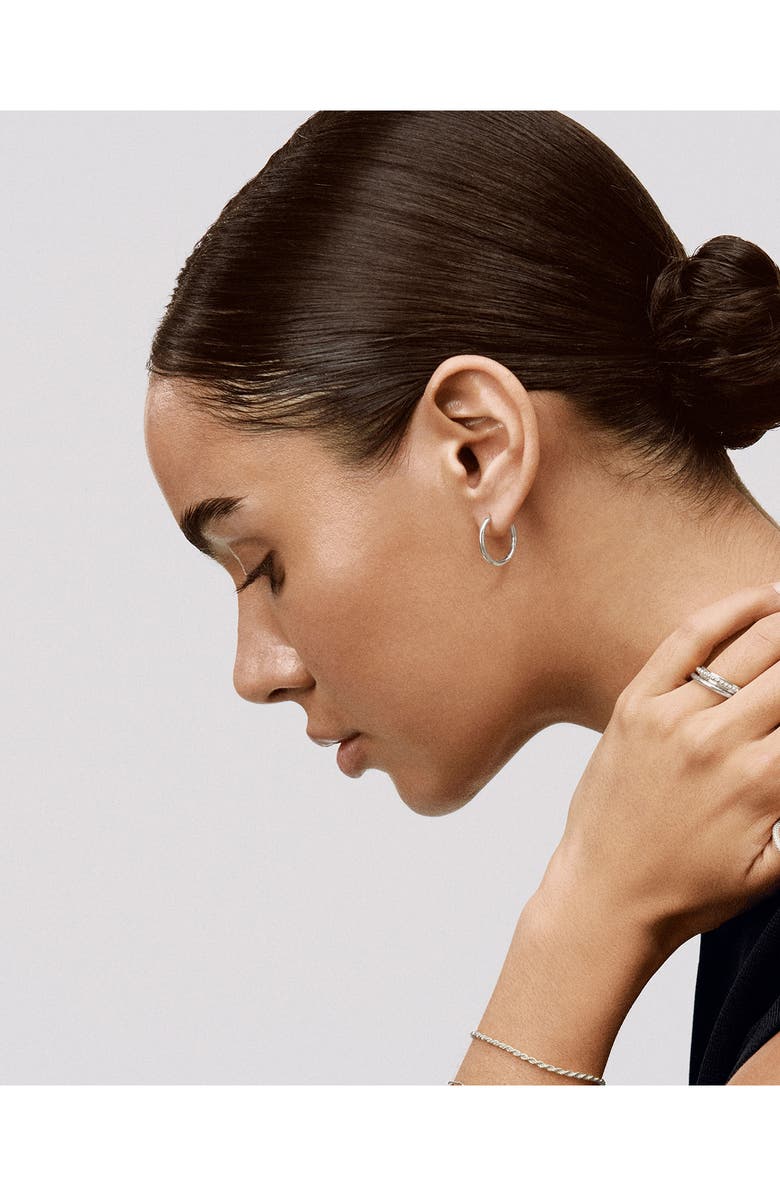 Monica Vinader Siren Muse Sterling Silver Hoop Earrings, Alternate, color, Sterling Silver