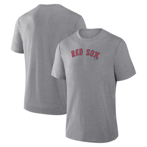Men's Fanatics Heather Gray Boston Red Sox Play Tribute Tri-Blend T-Shirt