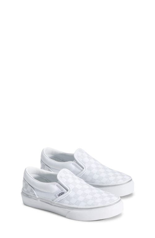 Vans Kids' Classic Metallic Slip-on Sneaker In White