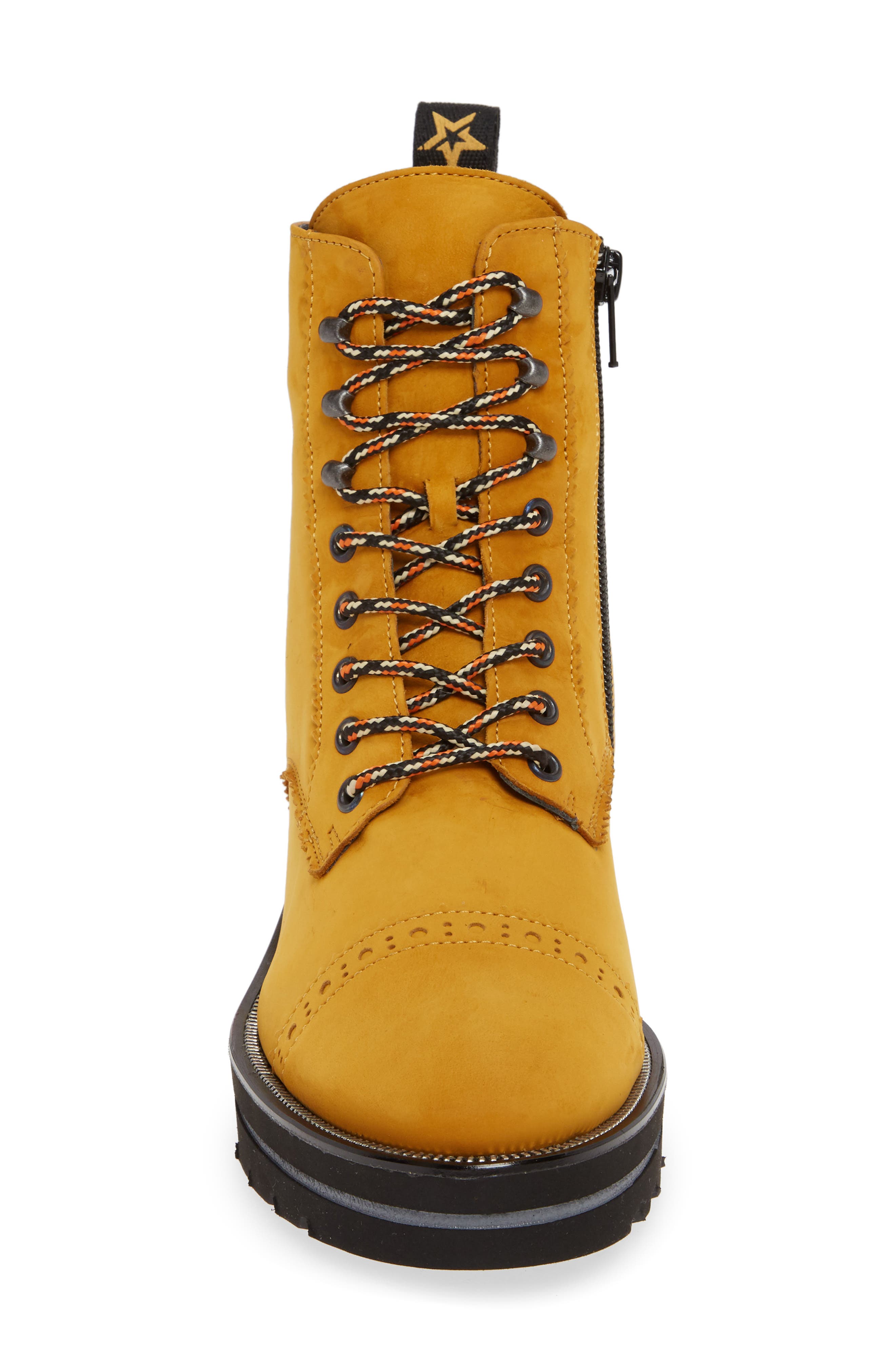 Ceylo Combat Boot, Alternate, color, CURRY NUBUK