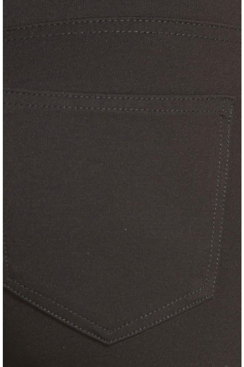 'Mia' Stretch Knit Five-Pocket Skinny Pants, Alternate, color, BLACK JM