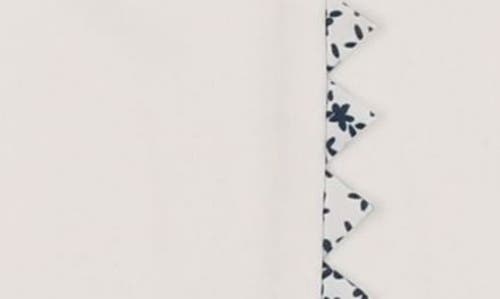 Maniere Manière Floral Triangle Trim Top & Shorts Set In White