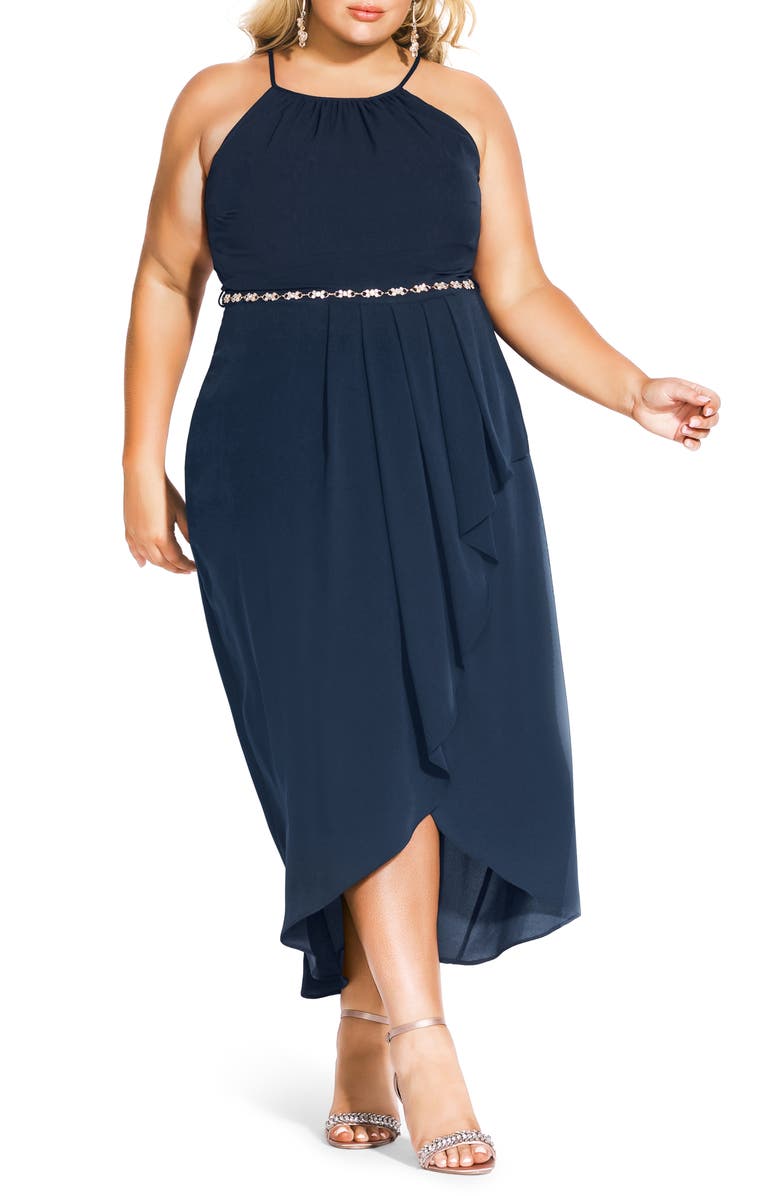 City Chic Lovestruck Maxi Dress, Main, color, 