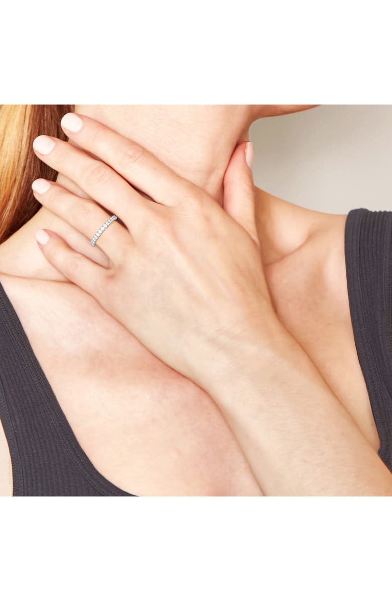 Badgley Mischka Collection Round Cut Lab Created Diamond Infinity Ring - 1.0 ctw., Alternate, color, Platinum