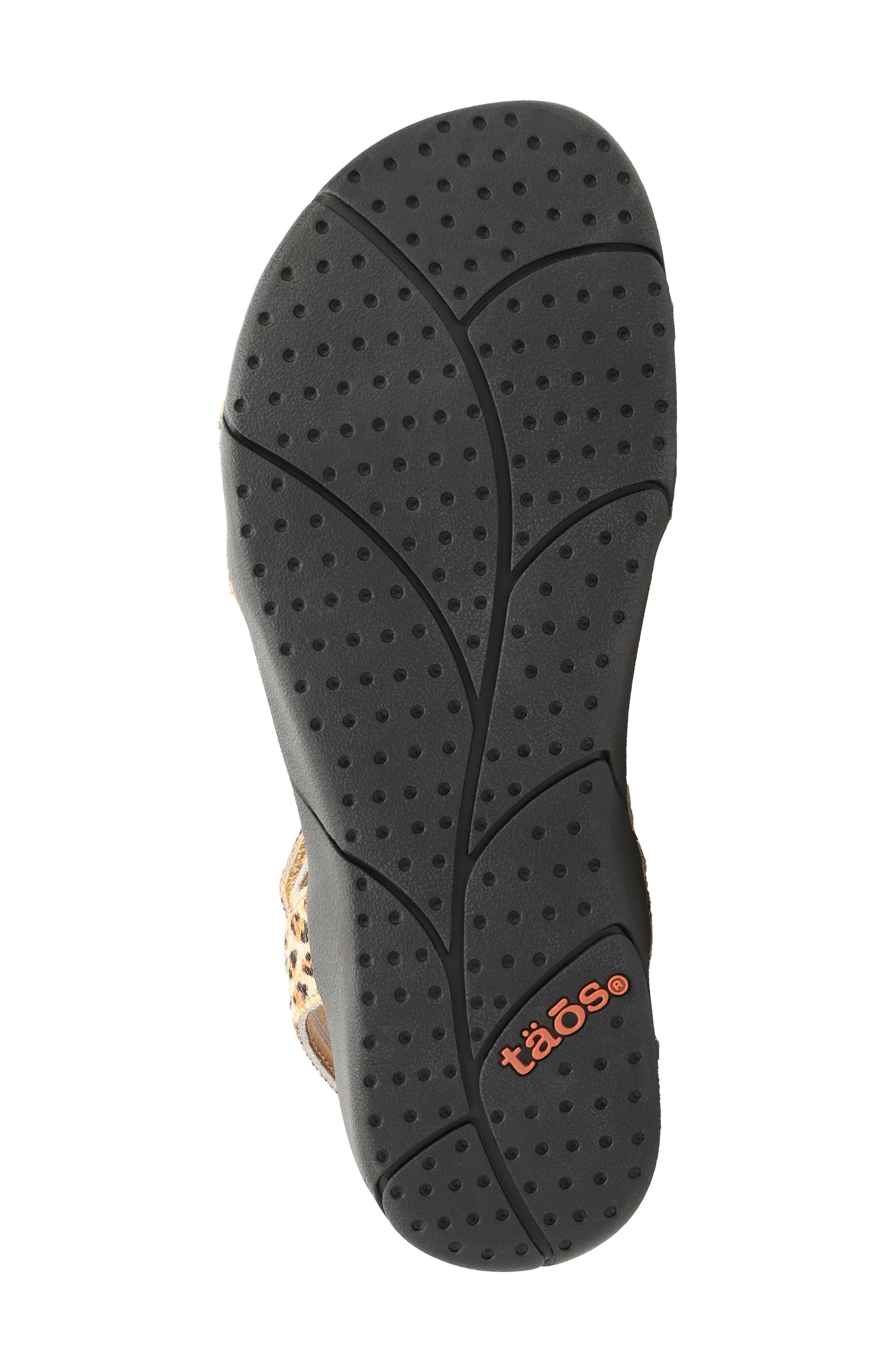 Taos Trophy 2 Sandal, Alternate, color, Cheetah Pony Hair