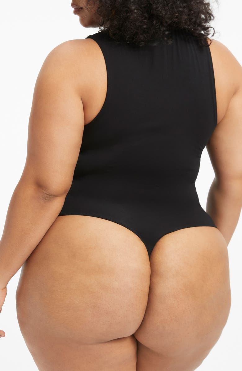 Good American Mock Neck Bodysuit, Alternate, color, 