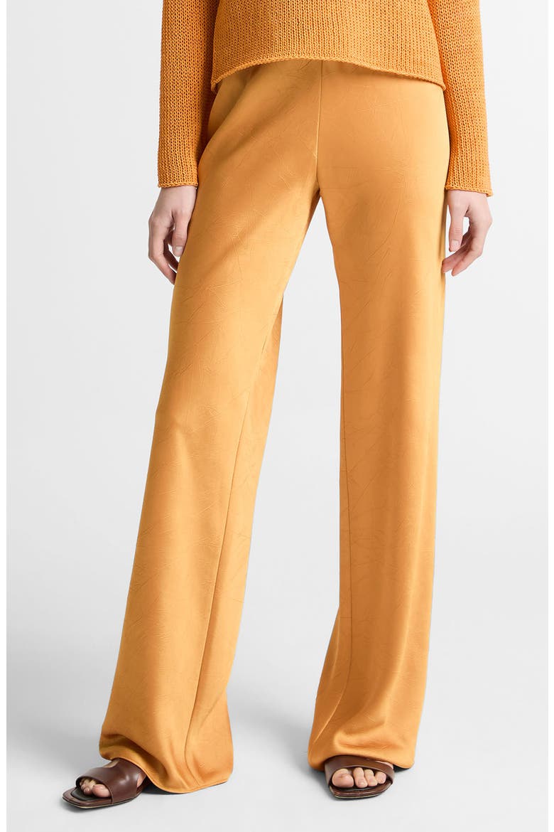 Satin Bias Cut Pants, Main, color, CLEMENTINE