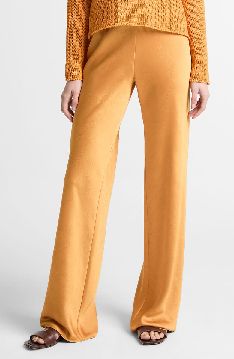 Vince Satin Bias Cut Pants, Main, color, Clementine