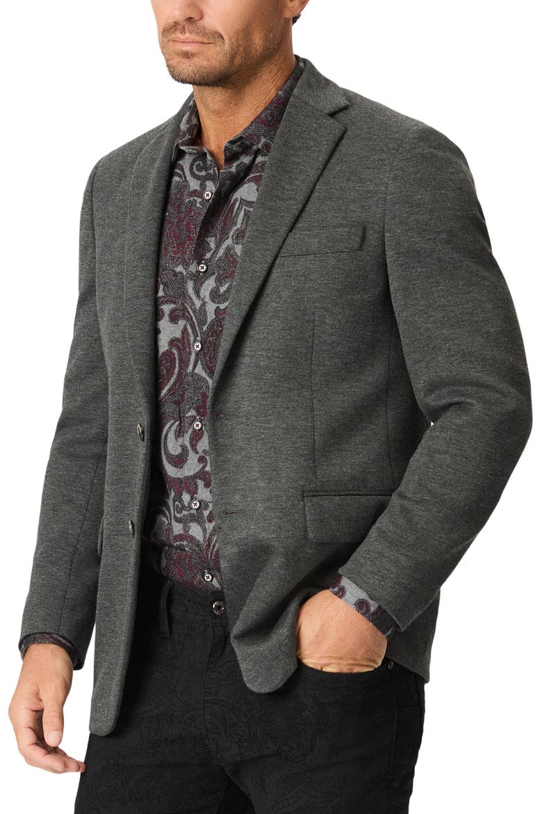 Voyager Knit Sport Coat with Removable Hooded Bib, Alternate, color, GREY