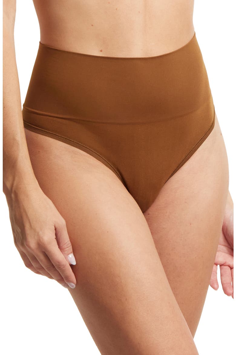 Body Mid Rise Thong, Alternate, color, MACCHIATO