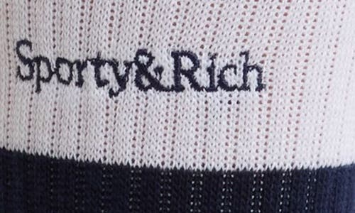 Sporty And Rich Sporty & Rich X Le Bristol Paris Faubourg Crew Socks In White