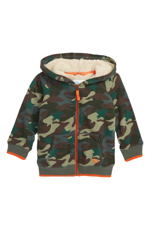 Shaggy Camo Zip Hoodie (Toddler Boys, Little Boys & Big Boys)