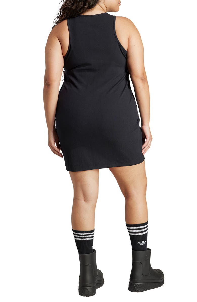 adidas Originals Rib Tank Dress, Alternate, color, Black