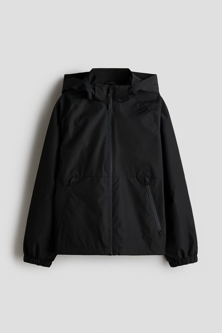 Water-repellent Shell Jacket, Main, color, Black