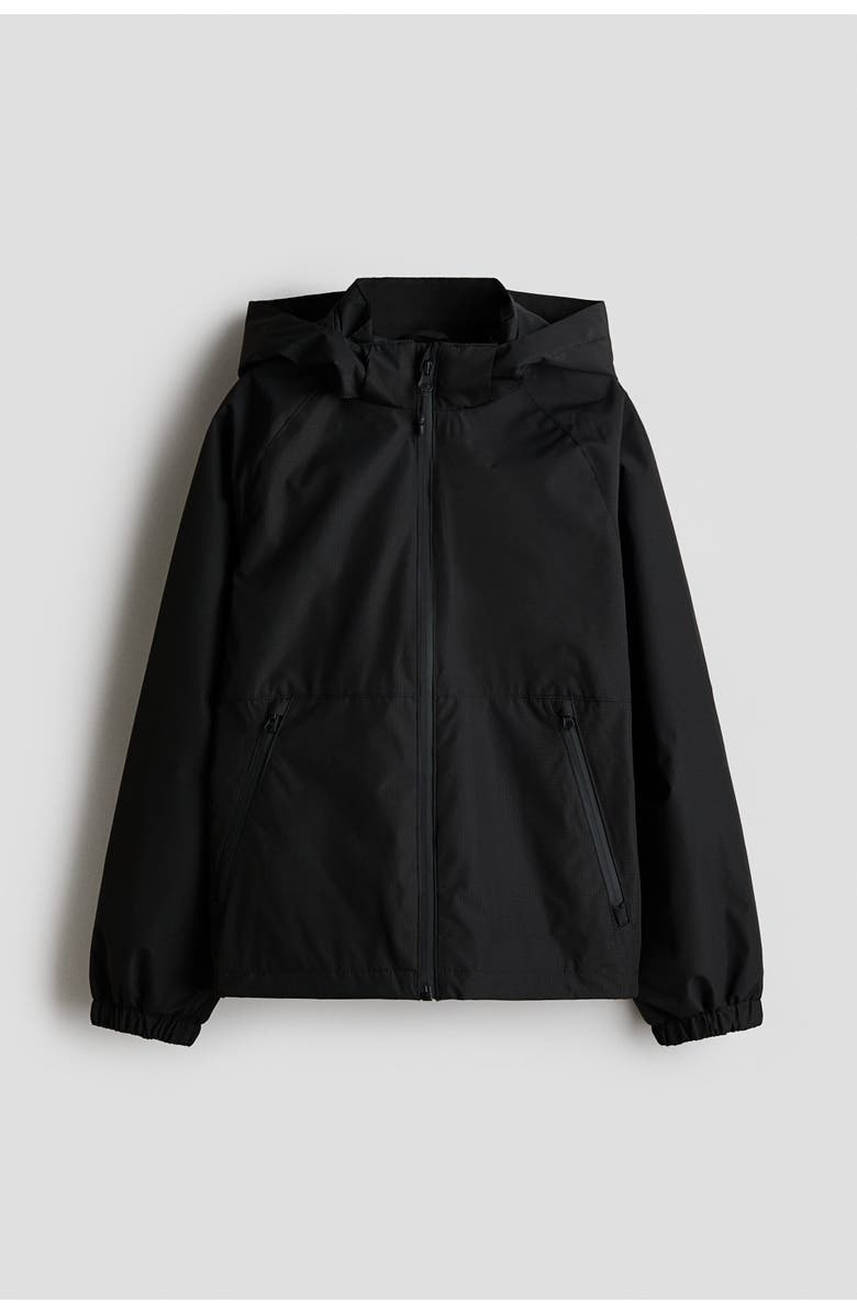 H&M Water-repellent Shell Jacket, Main, color, Black