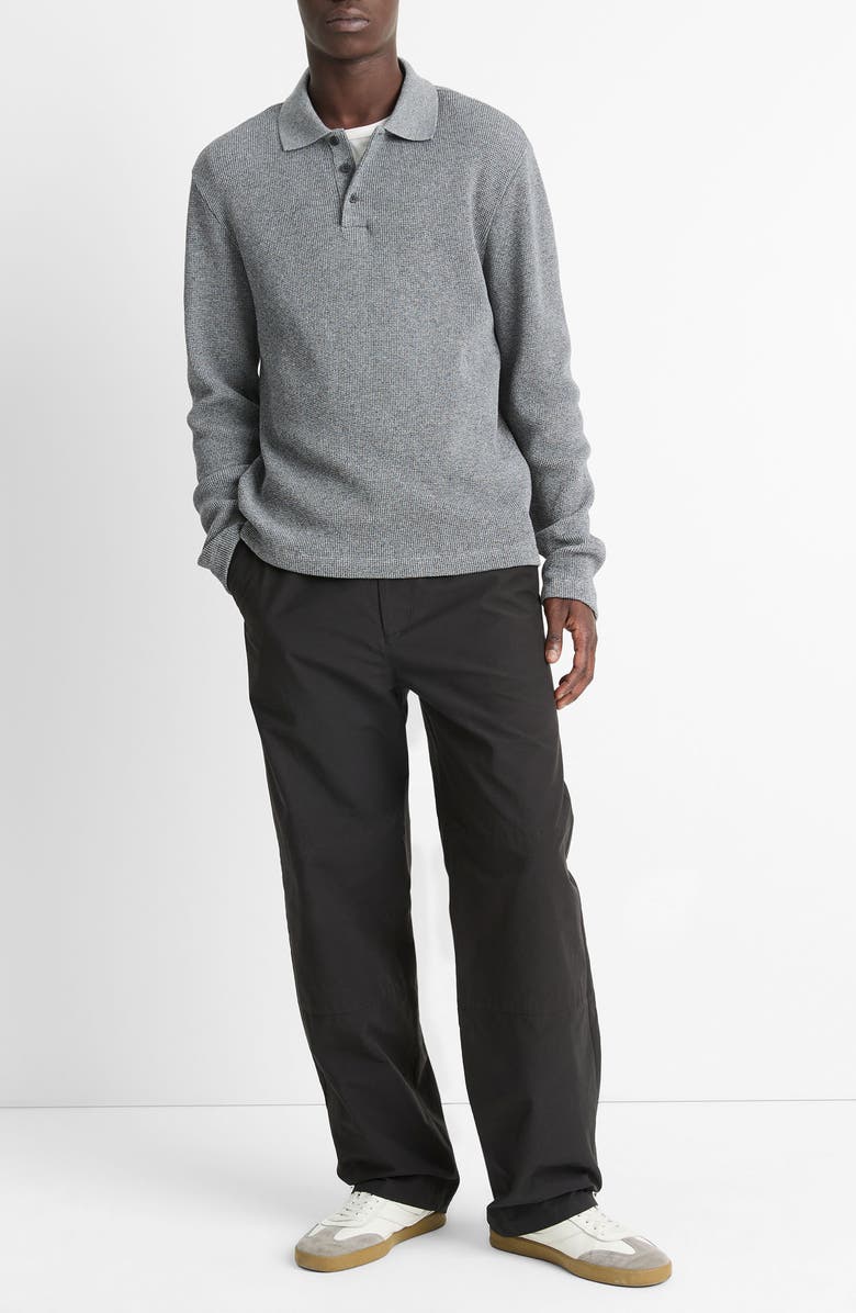 Vince Long Sleeve Thermal Polo, Alternate, color, 