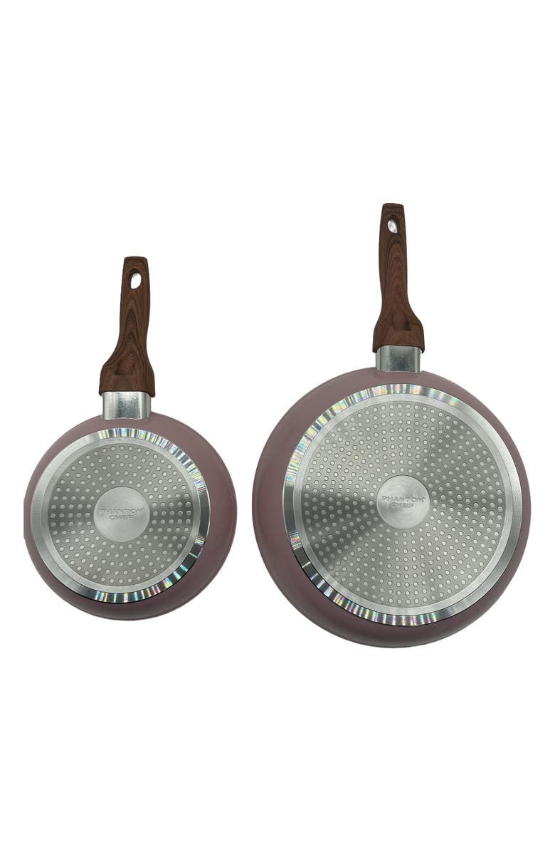 PHANTOM CHEF Set of 2 Grove Nonstick Fry Pans, Alternate, color, Pink