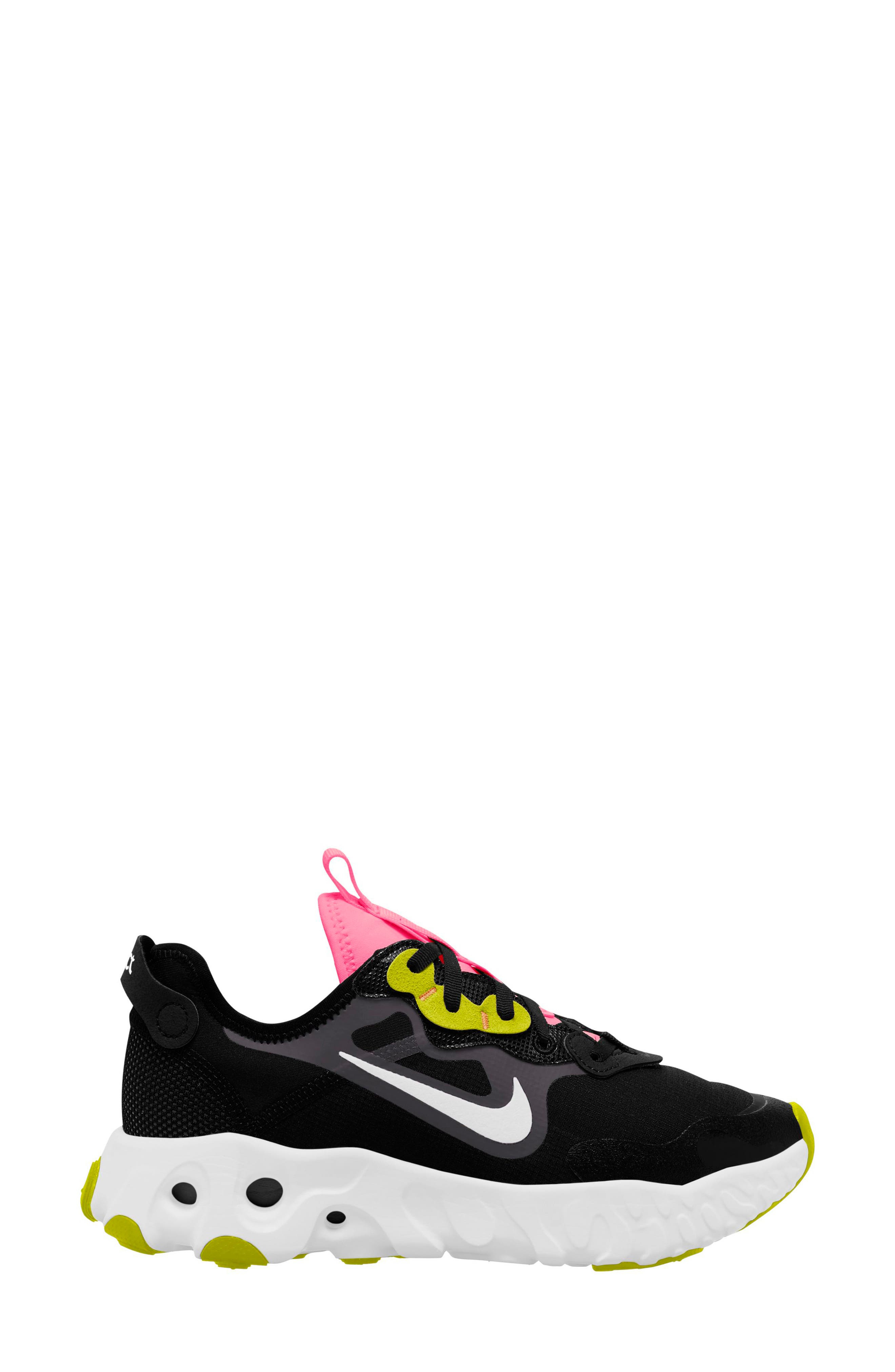 React Art3mis Sneaker, Main, color, BLACK/ WHITE/ SUNSET PULSE