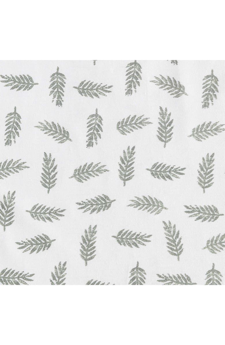 Eddie Bauer Laurel Leaves 200 Thread Count Cotton Percale Twin Sheet Set, Alternate, color, Green