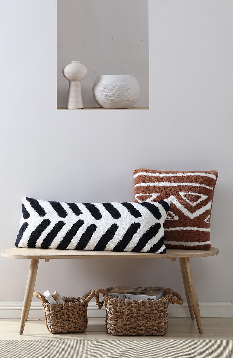 Sunday Citizen Oversize Lumbar Pillow, Alternate, color, Black - Off White