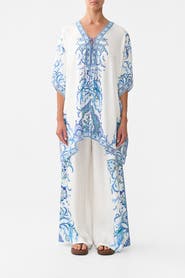 Camilla Short Lace Up Kaftan Isnik Lullaby