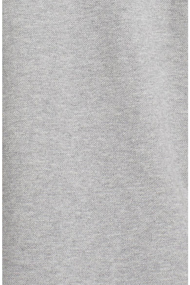 Piqué Polo with Heart Appliqué, Alternate, color, GREY
