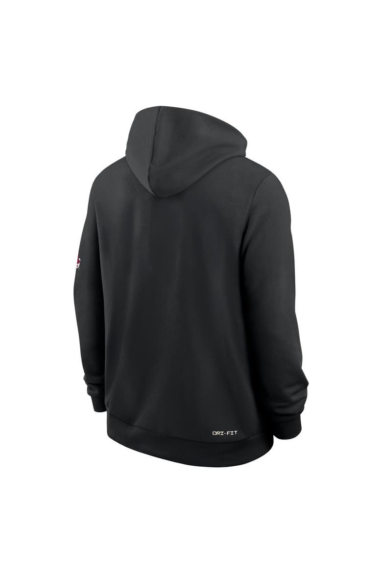 Men's Nike Black Alabama Crimson Tide 2026 Sideline Standard Issue Dri-FIT Hoodie, Alternate, color, Black