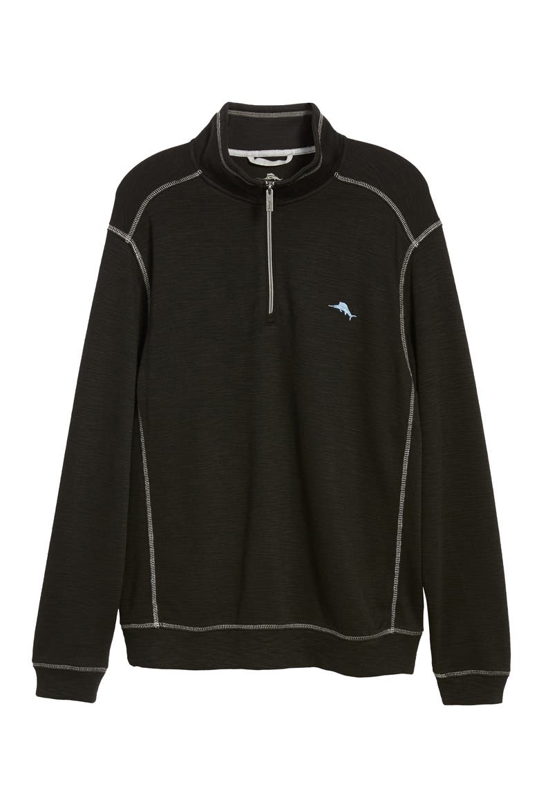 Tobago Half Zip Pullover, Alternate, color, BLACKDNU