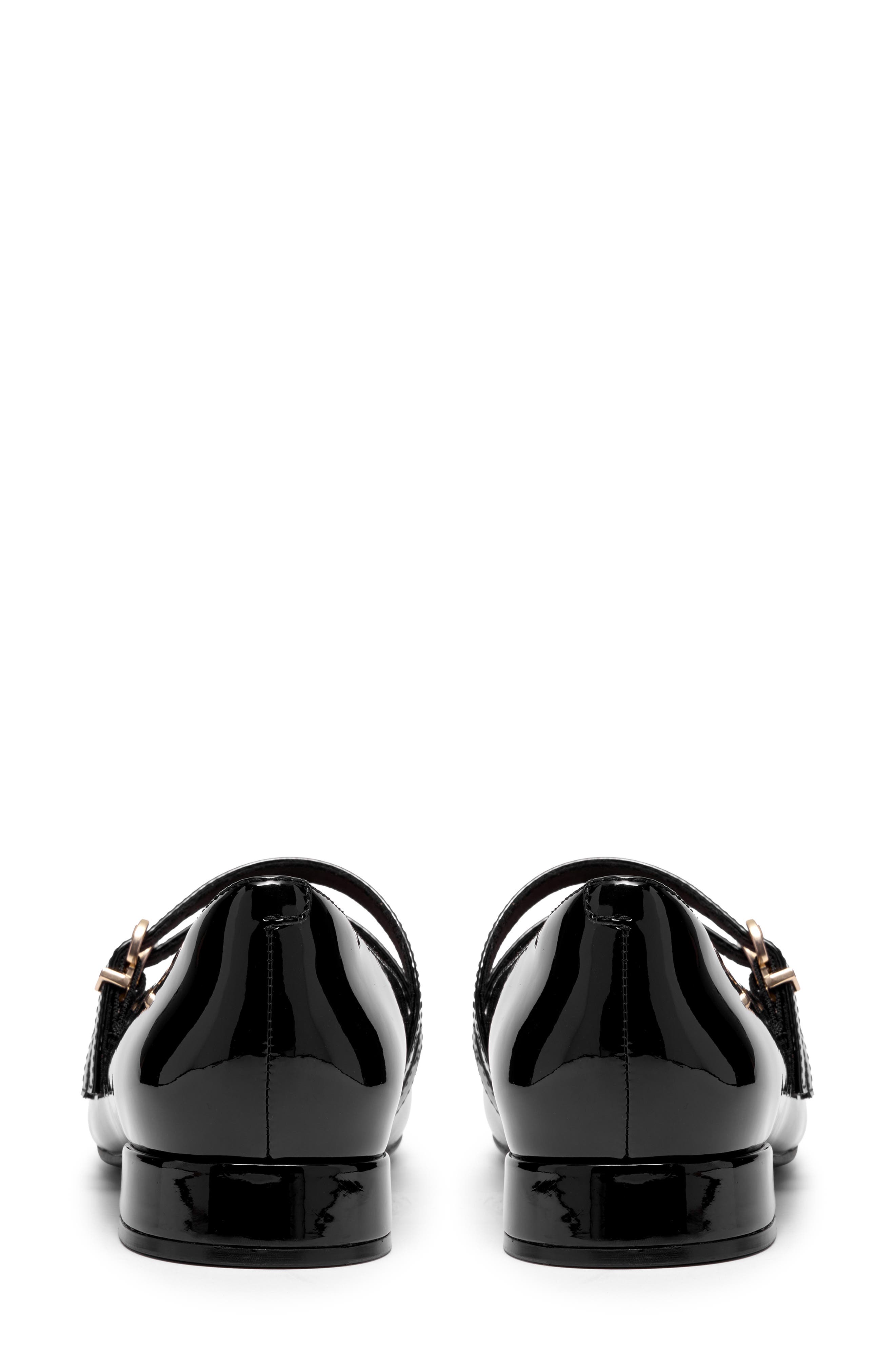 Natalyn Jane Skimmer Flat, Alternate, color, BLACK PAT
