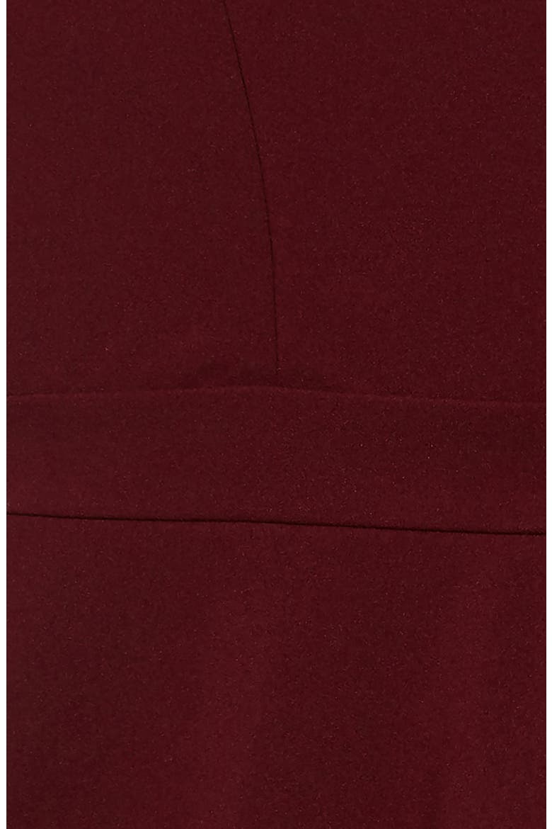 Illusion Back Skater Dress, Alternate, color, WINE