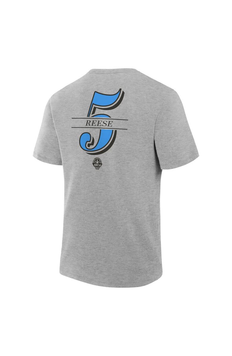 FANATICS Men's Fanatics Angel Reese Gray Chicago Sky In The Paint Name & Number T-Shirt, Alternate, color, Gray