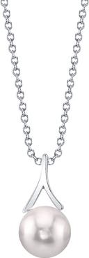 The Pearl Source 14K Gold Japanese Akoya Pearl Lindsey Pendant