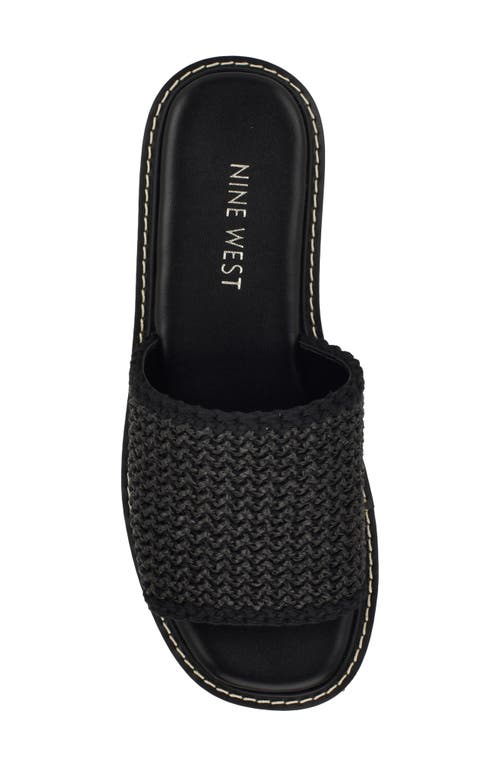 NINE WEST NINE WEST KELLER PLATFORM SLIDE SANDAL